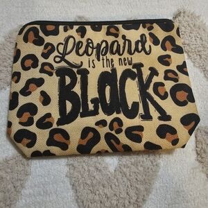 Leopard Print Makeup Bag